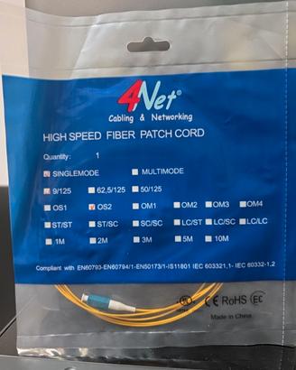 4Net PIG TAIL - 9/125um - OS2 giallo - SINGLEMODE