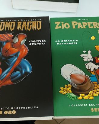 fumetti l uomo ragno e zio Paperone 