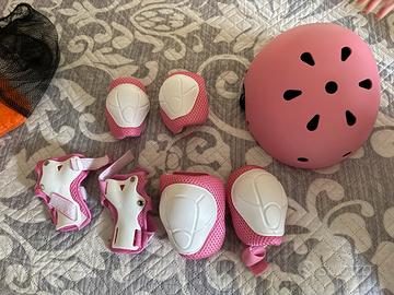 Protezioni bambina bici pattini