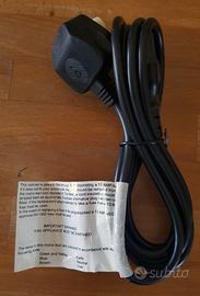Cavo alimentazione 220-250V PC/Spina UK