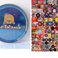 Vassoi pubblicitari Fazi Battaglia latta, e altri