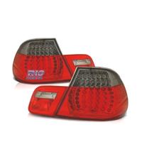 FANALI BMW E46 COUPE 99-03 LED ROSSO AFFUMICATO LO