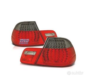 FANALI BMW E46 COUPE 99-03 LED ROSSO AFFUMICATO LO