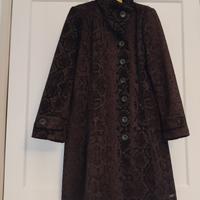 Cappotto nero donna di Desigual tg 48 al ginocchio