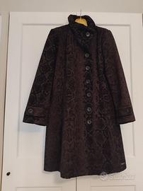 Cappotto nero donna di Desigual tg 48 al ginocchio