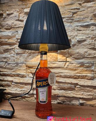 Lampada da tavolo bottiglia Aperol 1 litro.