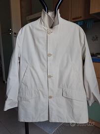 Impermeabile Luca D'Altieri bianco ghiaccio