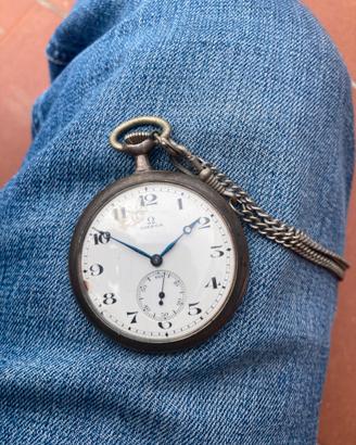 Orologio Omega da tasca 50mm funfionate con catena