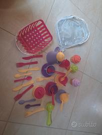 Set da cafè e pasticcini da spiaggia con  zainetto