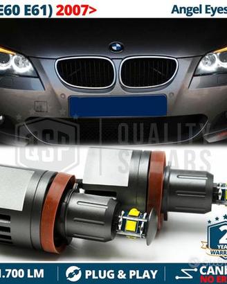 ANGEL EYES LED H8 PER BMW Serie 5 E60 E61 DAL 2007
