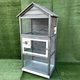 Voliera in Legno Parrocchetto | Rettangolare