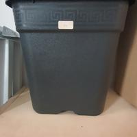 vaso quadrato plastica