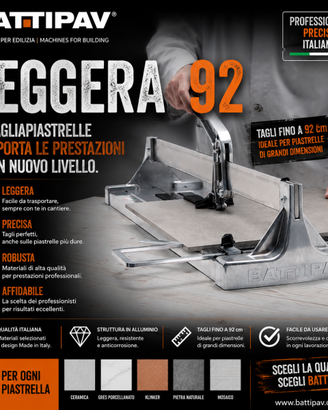 TAGLIAPIASTRELLE SPINTA BATTIPAV 92 9.6 KG