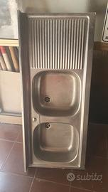 lavello due vasche più gocciolatoio 