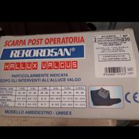 Scarpa post operazione alluce valgo