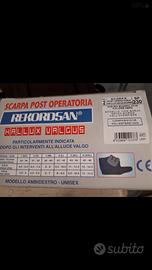 Scarpa post operazione alluce valgo