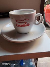 Set 6 Tazze e piattino caffè Castorino.