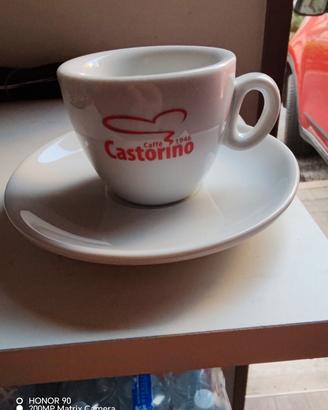 Set 6 Tazze e piattino caffè Castorino.