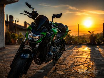 Kawasaki Z650 depotenziata A2 scrico completo SC