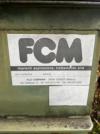 Impianto aspirazione aria falegnameria con silos