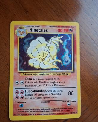 Ninetales 12/102 card Pokemon Set Base 2000