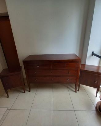 Cassettone vintage + due comodini