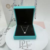 Collana con Moissanite certificata da 0.3 ct.