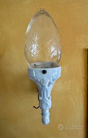 Lampada da parete in ceramica Vintage