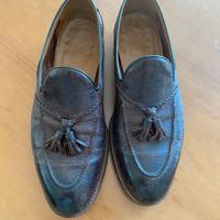 Mocassini Doucal’s n. 42 in pelle anticata marrone