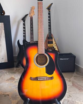 Chitarra elettroacustica Fender +setup+regali