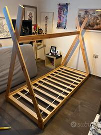 Letto per cameretta a Forma di Capanna