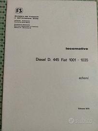 Libro locomotive Diesel D445 Ferrovie dello Stato 