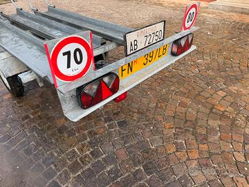 Carrelo porta moto 3 posti