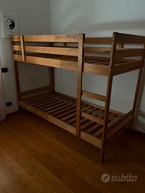 letto a castello in legno mod. MYDAL Ikea