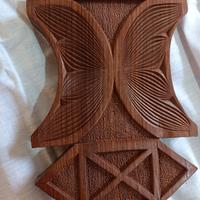 quadro etnico in legno massiccio 