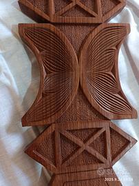quadro etnico in legno massiccio 