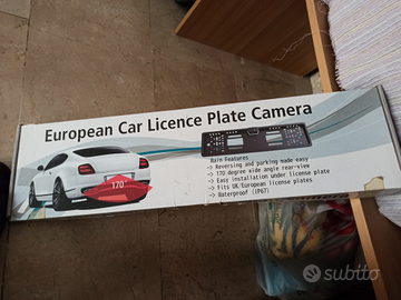 Portatarga con telecamera