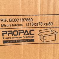 Bancale scatole cartone 120x80x60 cm per pallet