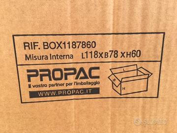 Bancale scatole cartone 120x80x60 cm per pallet