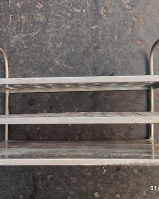 porta provette metallo cromato vintage