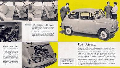 Dépliant Originale Fiat 600