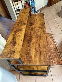 Scrivania moderna legno e metallo