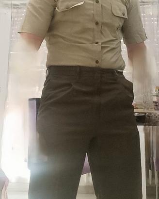 Completo beige 3 pezzi (camicia maniche lunghe +