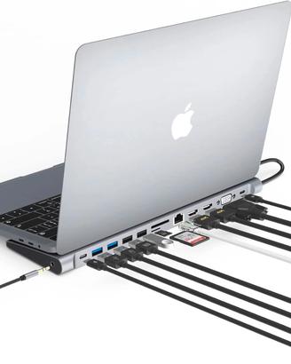 Docking Station USB-C HOPDAY 13 in 1 – Nuovo