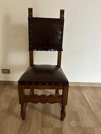 Sedia in stile rinascimentale vintage