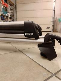 porta sci e relative barre Thule per Bmw x5