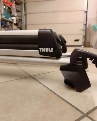 porta sci e relative barre Thule per Bmw x5