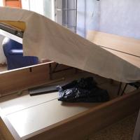 letto matrimoniale con contenitore 