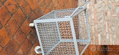 carrello metallo industriale