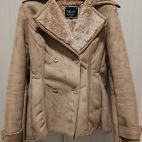 Giacca in tessuto effetto scamosciato da donna